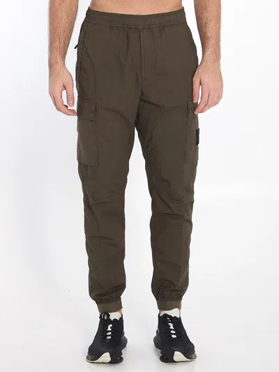 Stone Island Cargo Pants In Green