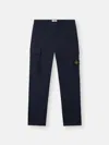 Stone Island Regular Tapered Fit Cargo Pants In Black