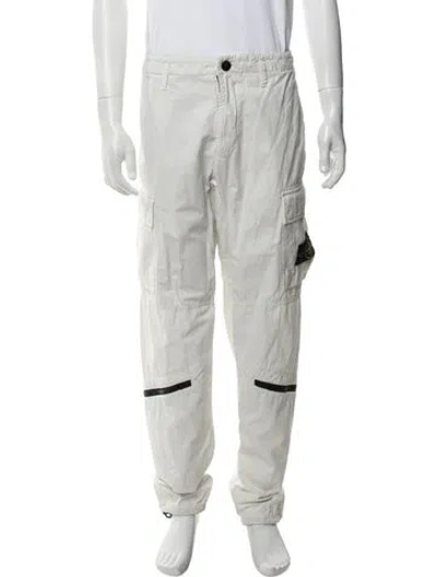 Pre-owned Stone Island Cargo Pants In White