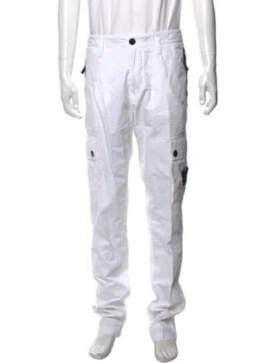 Pre-owned Stone Island Cargo Pants In White