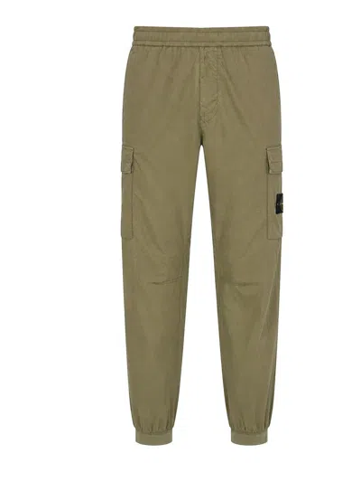 Stone Island Cargo Parachute Trousers 3100031 In Green