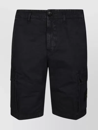 STONE ISLAND CARGO POCKET SHORTS WITH BACK AND SIDE POCKETS