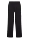 Stone Island Cotton Cargo Trousers Clothing In Black