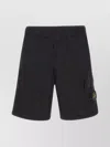 Stone Island Navy Stretch Cotton Tela Paracadute Shorts