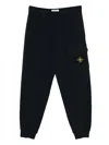 Stone Island Cargo-pocket Track Pants In Black
