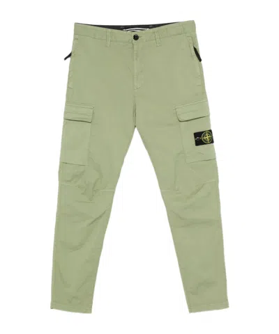 STONE ISLAND STONE ISLAND LOGO PATCH STRAIGHT-LEG TROUSERS