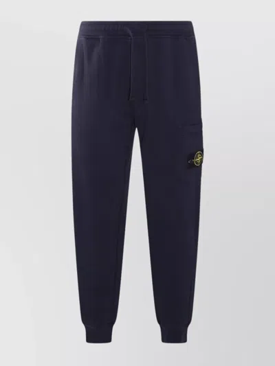 Stone Island Cargo Pocket Utility Trousers In Black