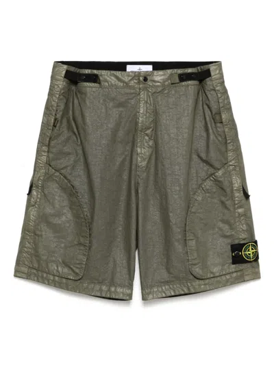 Stone Island Bermuda Shorts In Green