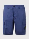 Stone Island Compass-badge Shorts In Blue