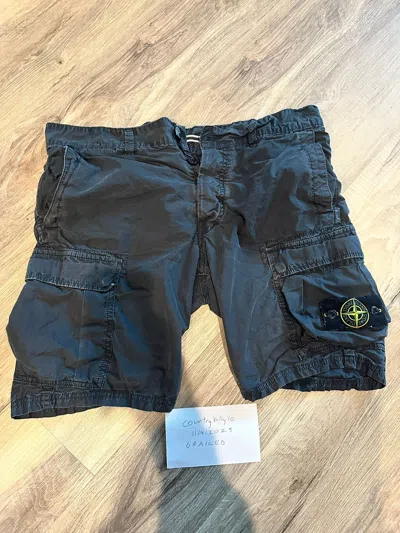 Pre-owned Stone Island Cargo Shorts In Blue