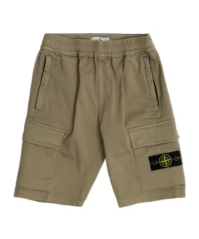Stone Island Cargo Shorts In Gray