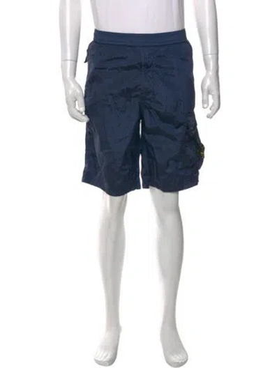 Pre-owned Stone Island Cargo Shorts W/ Tags In Blue