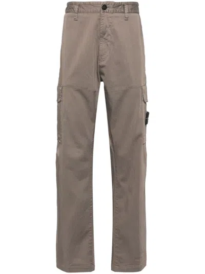 Stone Island Cargo Tapered-leg Trousers In Neutrals