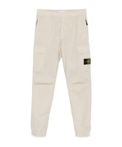 STONE ISLAND STONE ISLAND COMPASS PATCH TAPERED-LEG CARGO PANTS