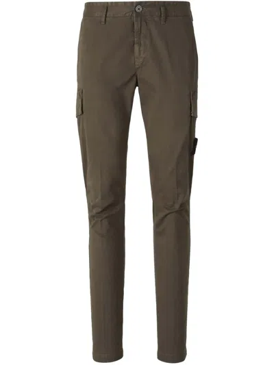 Stone Island Cargo Trousers In Gray