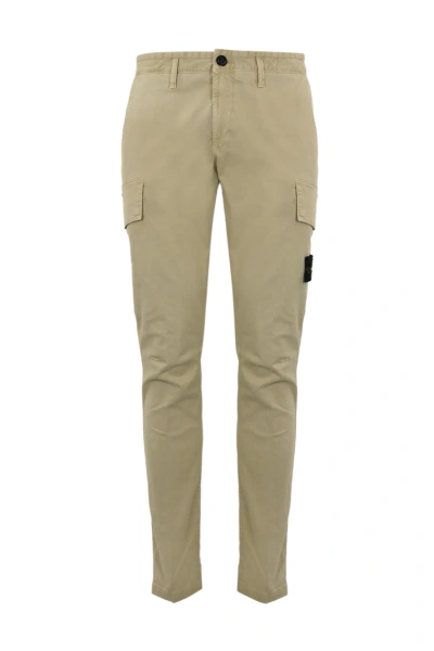 Stone Island Cargo Trousers 30604 Old Treatment In Beige