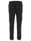 Stone Island Logo Patch Track Pants In Black