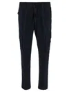 Stone Island Cargo Trousers In Blue