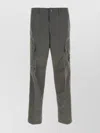 Stone Island Cargo Trousers Featuring Multiple Pockets In Animal Print