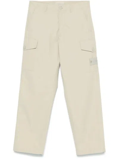 STONE ISLAND STONE ISLAND CARGO TROUSERS WEATHERPROOF COTTON CANVAS_STONE ISLAND GHOST PIECE PACK