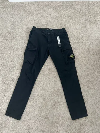 Pre-owned Stone Island Cargo Washed Black
