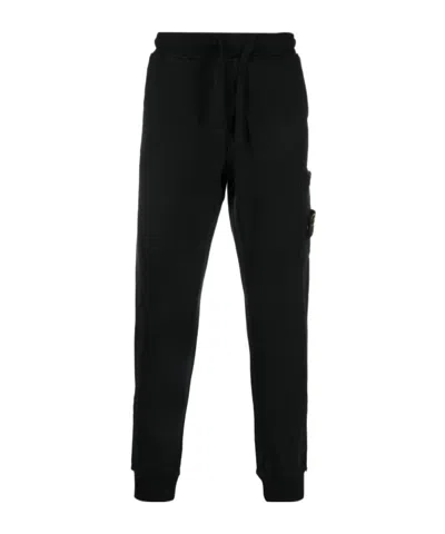 Stone Island Cargo-pocket Track Pants In Black