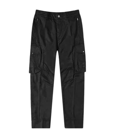 Stone Island Cargo-pocket Trousers In Black
