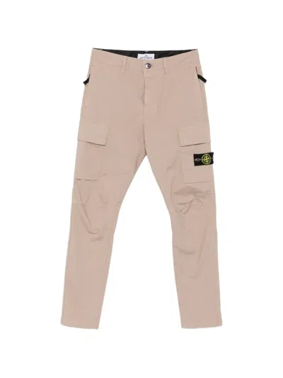 Stone Island Kids' Cargo-pockets Trousers In Pink