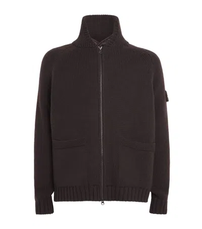 STONE ISLAND CASHMERE GHOST PRESIDENT'S KNIT CARDIGAN
