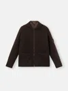 Stone Island Cashmere Zipped Sweater In Brown