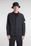 Stone Island Casual Jacket In Black Polyamide