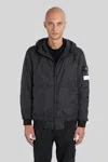 Stone Island Nylon Bomber Jacket In Black
