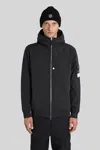 Stone Island Padded Jacket With Hood And Drip-proof In Black