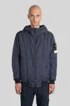 Stone Island Padded Jacket With Drip-proof And Wind-resistant In Blue