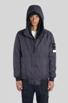 Stone Island Crinkle Reps Ny Light Puffer Jacket In Blue