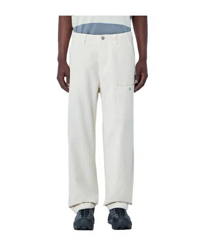 Stone Island Casual Pants With Belt Loops In White