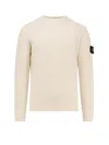 Stone Island Ribbed Crew-neck Cotton Sweater With Long Sleeves