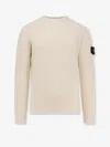 Stone Island Ribbed Crew-neck Cotton Sweater With Long Sleeves