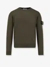 Stone Island Khaki 5100071 Light Rws Pure Wool Sweater In Green