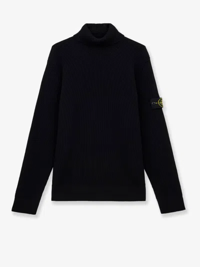 STONE ISLAND CERTIFIED VIRGIN WOOL TURTLENECK SWEATER