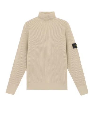STONE ISLAND CERTIFIED VIRGIN WOOL TURTLENECK SWEATER