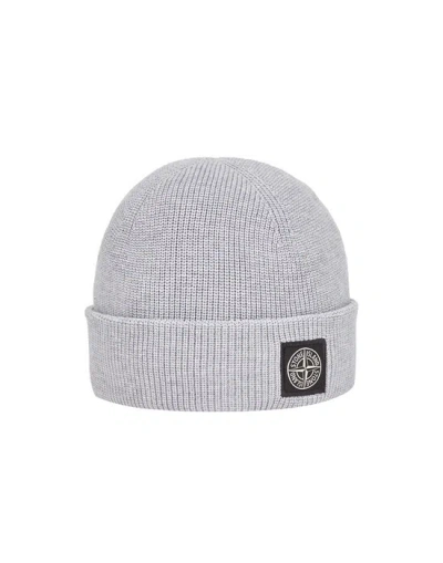 Stone Island Hat Grey Cotton In Gray