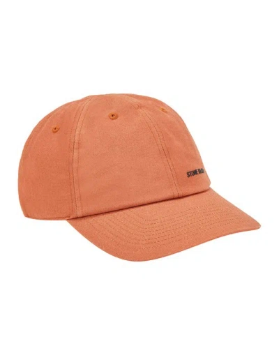 Stone Island Cap Red Cotton