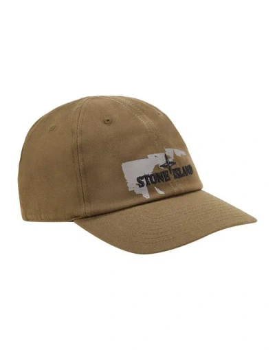 Stone Island Cap Green Cotton