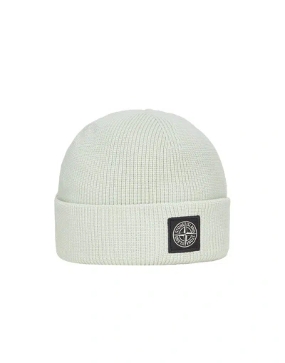 Stone Island Hat Green Cotton