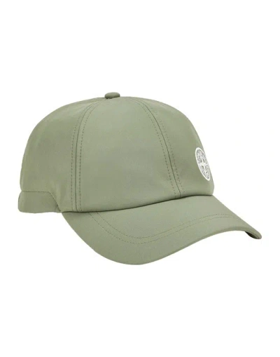 Stone Island Chapeau Vert Polyester, Élasthanne