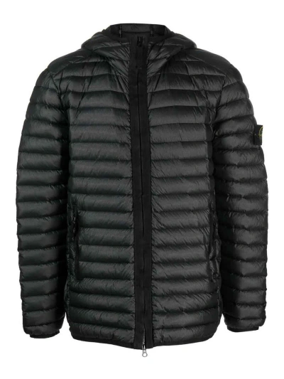 Stone Island Packable Padded Jacket In Black