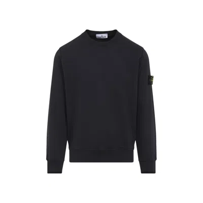 STONE ISLAND CHARCOAL COTTON SWEATSHIRT