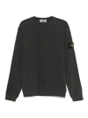 Stone Island Charcoal Grey Crewneck Sweatshirt In Blue