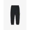 Stone Island Charcoal Logo-patch Cotton-jersey Jogging Bottoms 2-8 In Charcoal